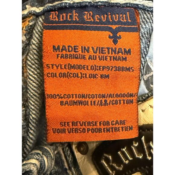 "Rock Revival" (Loic-Slim Boot) Jeans. Men's Size: W31x26 - Picture 3 of 10